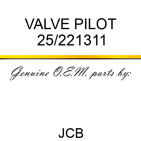 VALVE PILOT 25/221311