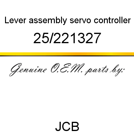 Lever, assembly, servo controller 25/221327