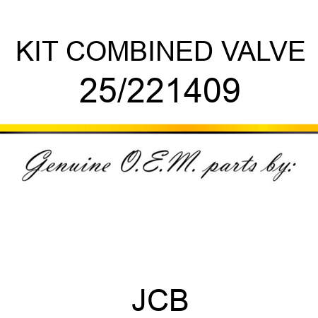 KIT COMBINED VALVE 25/221409