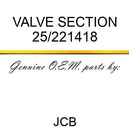 VALVE SECTION 25/221418