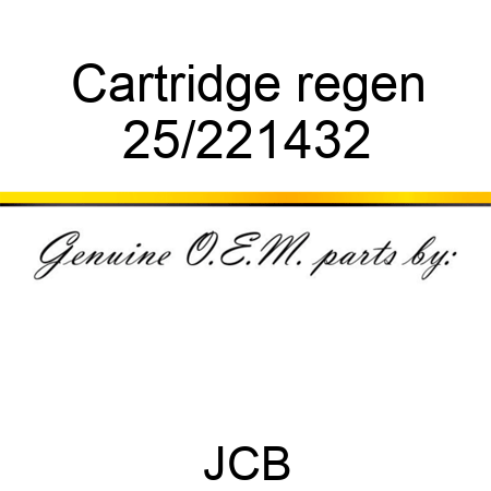 Cartridge regen 25/221432