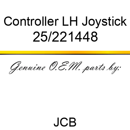 Controller, LH Joystick 25/221448
