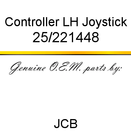 Controller, LH Joystick 25/221448