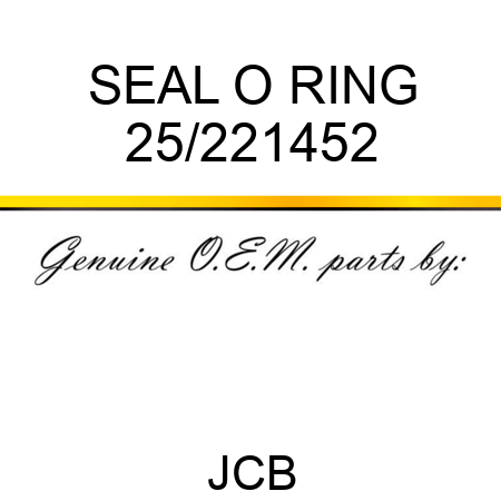 SEAL O RING 25/221452