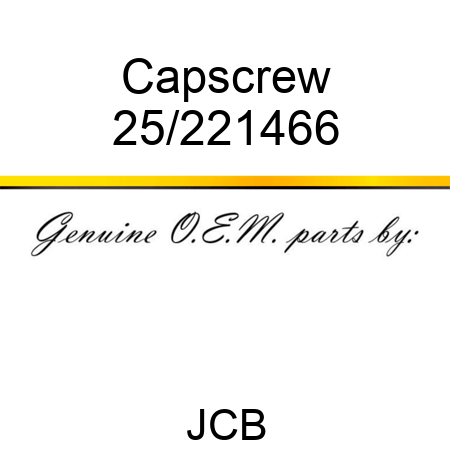 Capscrew 25/221466