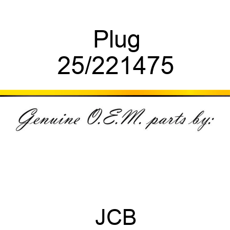 Plug 25/221475