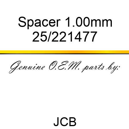 Spacer 1.00mm 25/221477