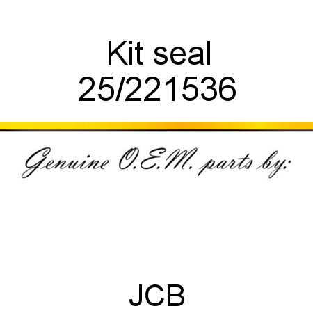 Kit, seal 25/221536
