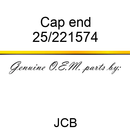 Cap end 25/221574