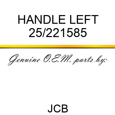 HANDLE LEFT 25/221585