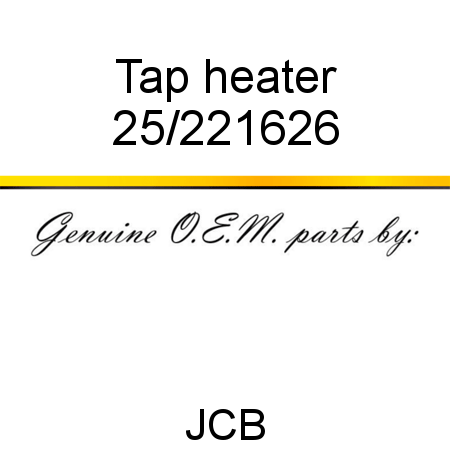 Tap, heater 25/221626