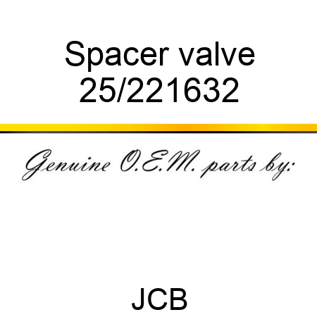 Spacer valve 25/221632