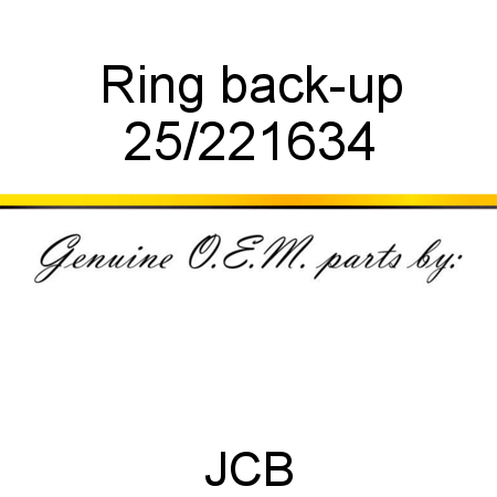 Ring, back-up 25/221634