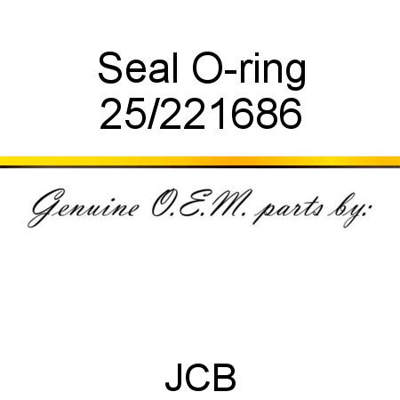 Seal, O-ring 25/221686