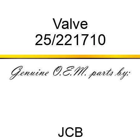 Valve 25/221710