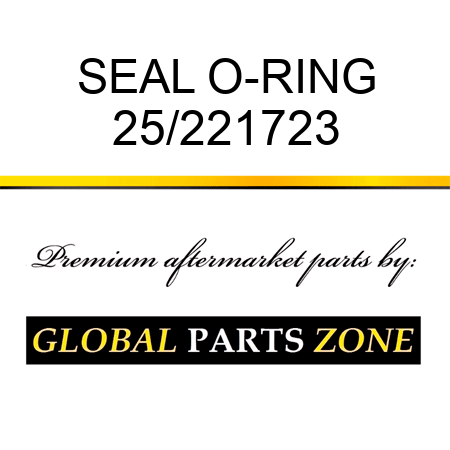 SEAL O-RING 25/221723