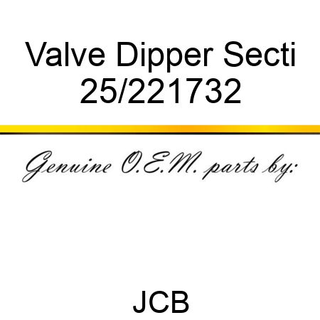 Valve Dipper Secti 25/221732