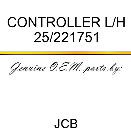 CONTROLLER L/H 25/221751