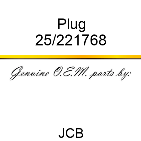Plug 25/221768