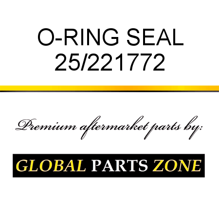 O-RING SEAL 25/221772