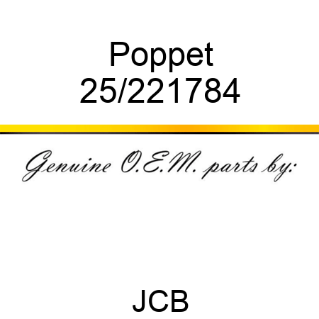 Poppet 25/221784