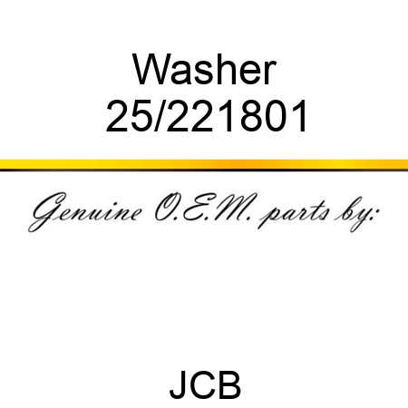 Washer 25/221801