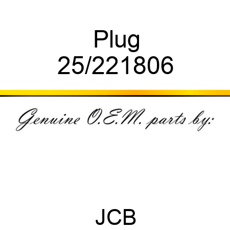 Plug 25/221806