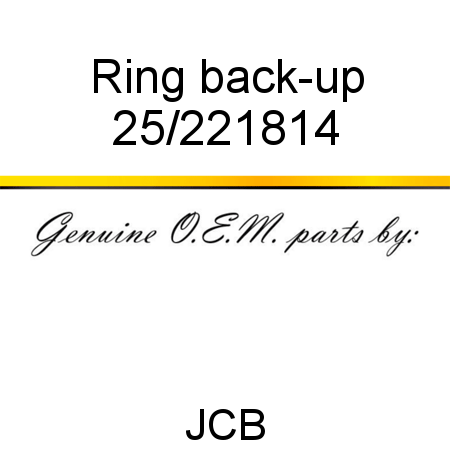 Ring, back-up 25/221814