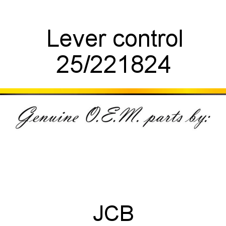 Lever, control 25/221824