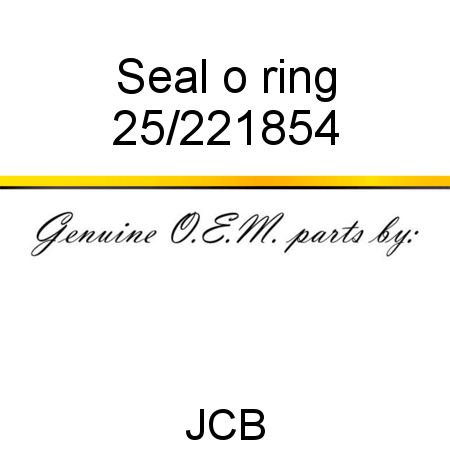 Seal, o ring 25/221854
