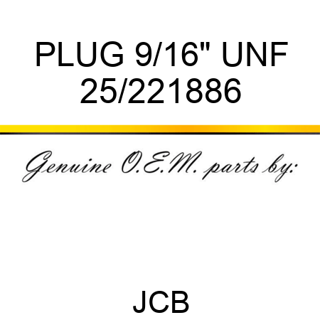 PLUG 9/16