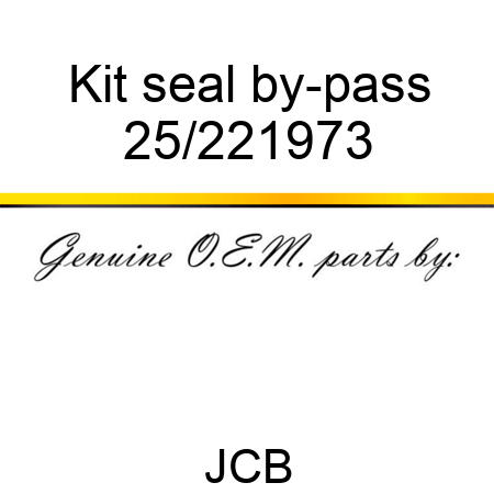Kit seal by-pass, 25/221973