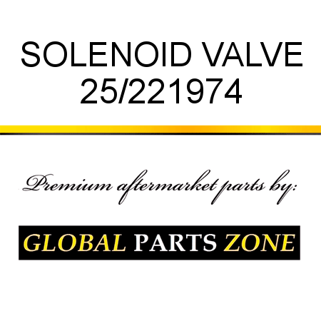 SOLENOID VALVE 25/221974