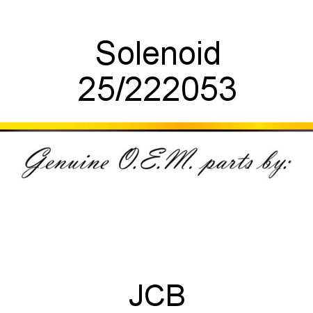 Solenoid 25/222053