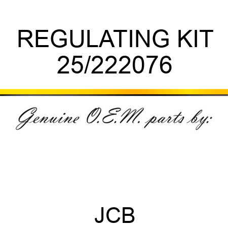 REGULATING KIT 25/222076