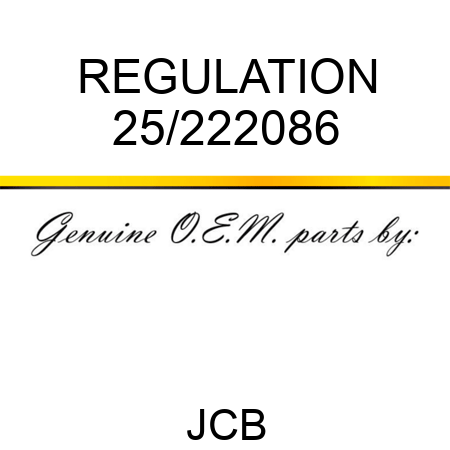REGULATION 25/222086