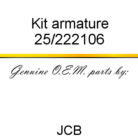 Kit, armature 25/222106