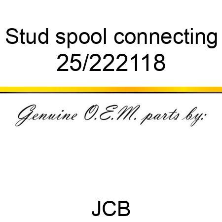 Stud, spool connecting 25/222118