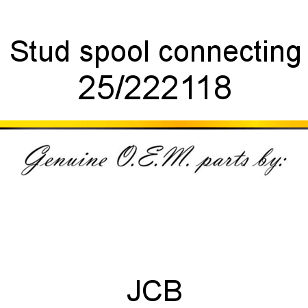 Stud, spool connecting 25/222118