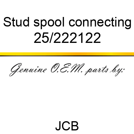 Stud, spool connecting 25/222122