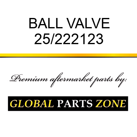 BALL VALVE 25/222123