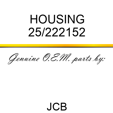 HOUSING 25/222152
