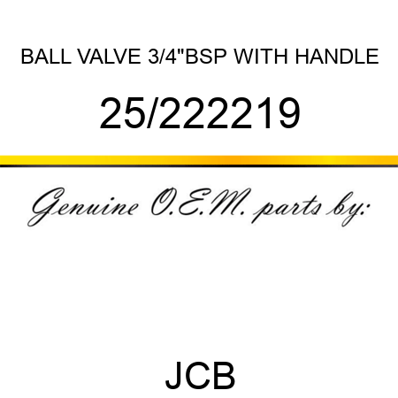 BALL VALVE 3/4