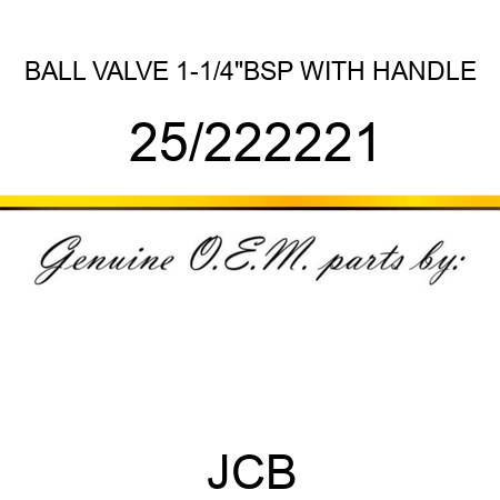 BALL VALVE 1-1/4
