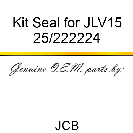 Kit Seal for JLV15 25/222224