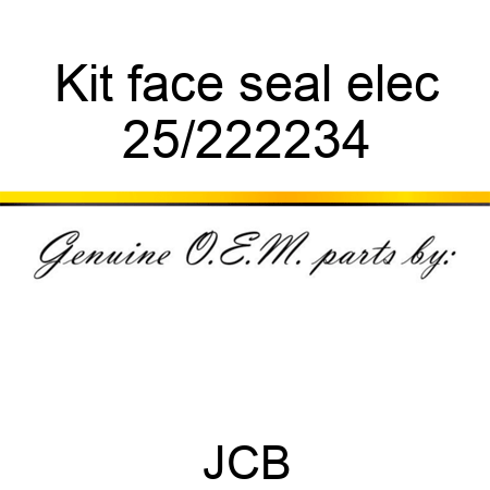 Kit face seal elec 25/222234