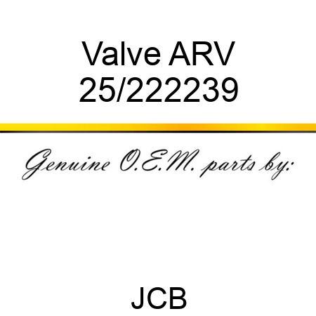 Valve ARV 25/222239