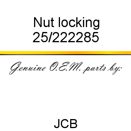 Nut, locking 25/222285