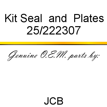 Kit, Seal & Plates 25/222307