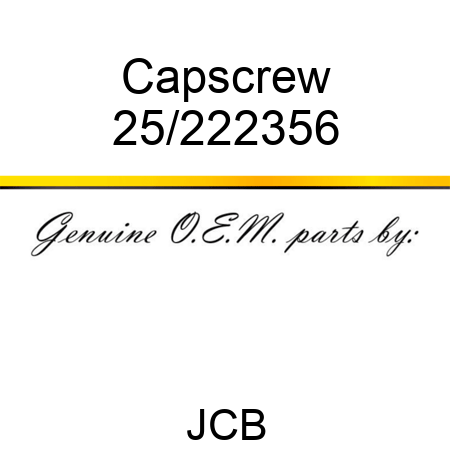 Capscrew 25/222356
